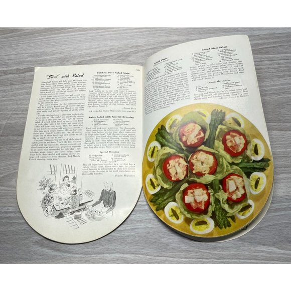 Mazola Salad Bowl Vintage Recipe Booklet 1938 Salad Oil Cookbook - Picture 6 of 8